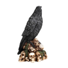 Raven Halloween buitendecoratie - Rustieke metalen vogel voor in de tuin