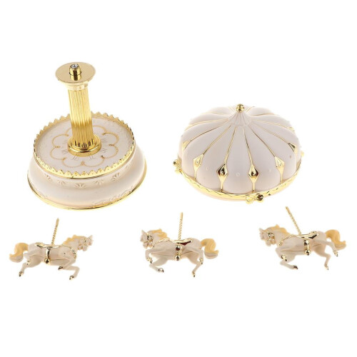 Vintage karusellspeldosa med LED-lampor 1