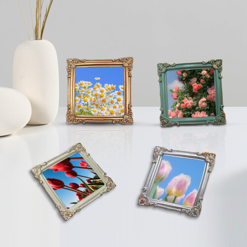 Nordic Style Resin Photo Frame 11.5 cm Square 2
