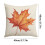 Housse de coussin citrouille et feuille d'érable 45 x 45 cm 3