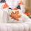 Housse de coussin citrouille et feuille d'érable 45 x 45 cm 4
