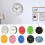 Farfi round wall clock white 10 inch noiseless quartz 2