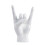 Rock and Roll Handskylt Resin Skrivbordsstaty 1