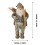 Kerstmanfiguur met witte baard, 24 inch (61 cm) 1