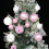 Christmas Hanging Balls Pink White 44 Pcs 5