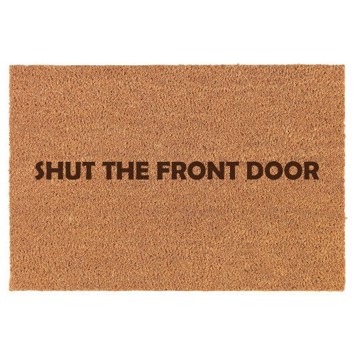 Natural Coir Doormat Brown Rectangular 16 x 24 in