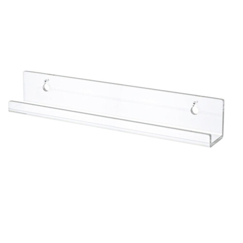 Floating Shelf Clear Acrylic Wall Mount 1 Pack