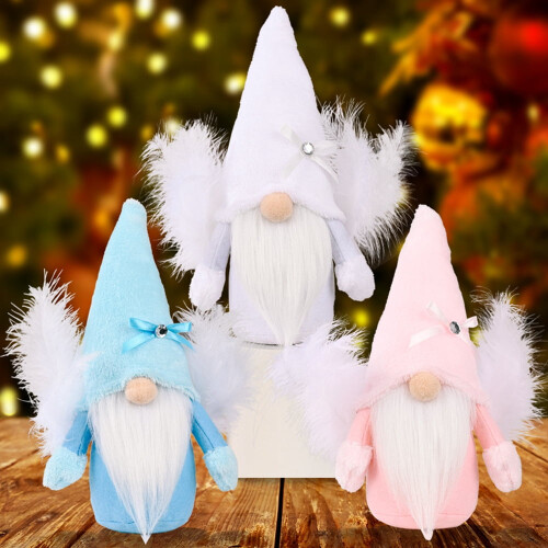 Weihnachtswichtel-Plüsch-Ornament-Set, 3-teilig 1