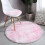 Rundt, fluffy Shag-teppe til barn – 160 cm 4