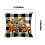 Gele polyester sierkussenhoes 45x45 cm 3