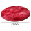 Round Shag Rug Polyester 43.3in x 43.3in Red 1.5in Thick 3