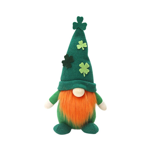 Green Gnome Plush Doll Elf Decor for St. Patrick's Day 1