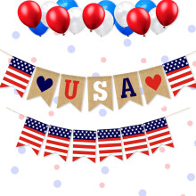 American Flag Hanging Banner Reusable Lightweight