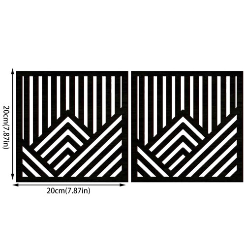 Cuadro de pared rústico de madera, abstracto moderno, 1 pieza 2