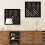 Cuadro de pared rústico de madera, abstracto moderno, 1 pieza 6