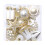 Christmas Tree Ornaments Set Silver White 16 pcs 3