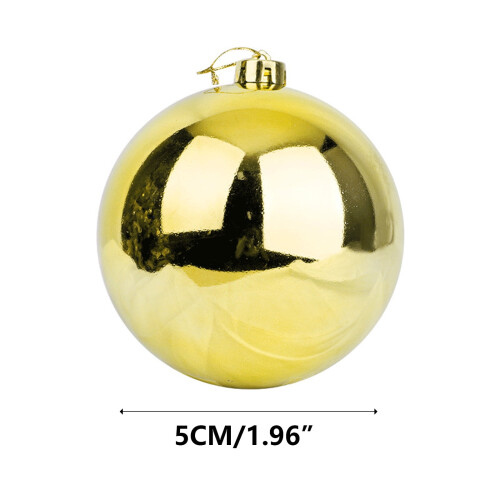 Boules de Noël dorées incassables (6 pièces) 2