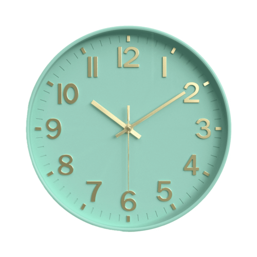Silent Modern Wall Clock with 3D Arabic Numerals, 12 Inch 1