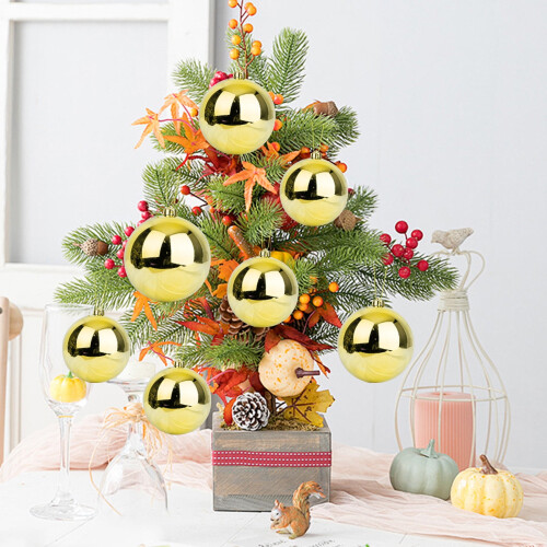 Boules de Noël dorées incassables (6 pièces) 1