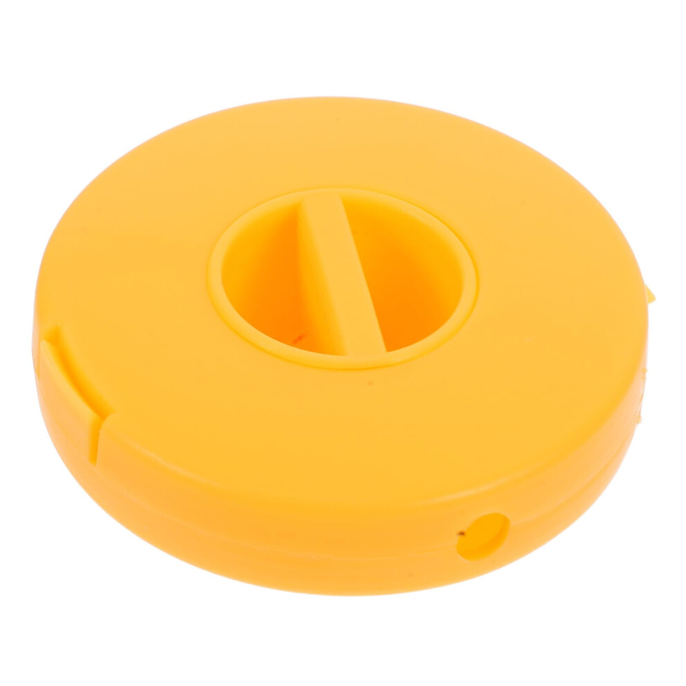 Retractable Cable Organizer Box Compact Earphone Winder Bright For Home Office Use Yellow 9310869824763