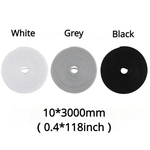 Reusable Cable Management Strap White Removable Wire Organizer MultiPurpose Storage Tie 1Pc 2