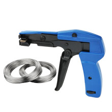Zip Tie Tool OneStep Tighten Cut, Ergonomic Cable Tie Gun for Automotive and Gardening Use