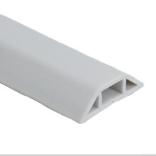 Floor Cable Cover 1M White PVC Floor Cable Protector for Office Cable Organization in Traffic Areas