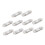 10pcs White Self Adhesive Wire Clips Compact Cable Organizer Holders for Desk and Wall Management 1