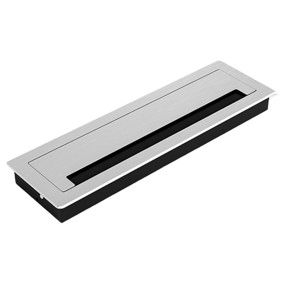 Rectangular Brush Cable Grommet Desk Wire Management Hole Cover With Brushlined Protection 9310869824985