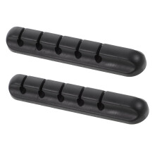 2 Pack Silicone Cable Organizer Holder for Desk and Car, Flexible Grip Cord Management Clips for USB and Headphone Cables