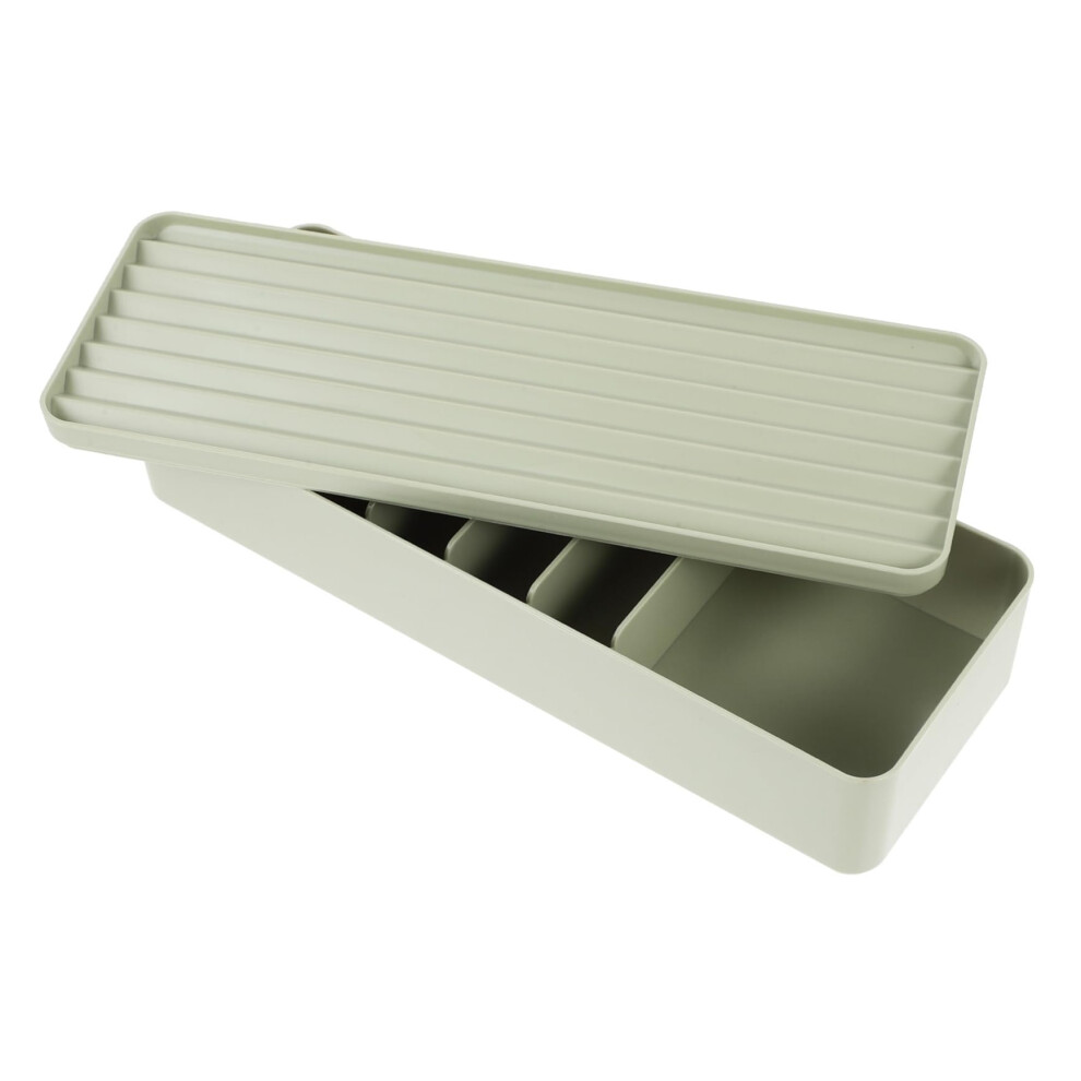 Plastic Cable Organizer Box With Lid, Multicompartment Cord Management For Charging Cables And Earphones 9330225820949