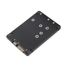 2 in 1 Combine M.2 NGFF Key B & MSATA SSD to 2.5 SATA3 Adapter with Plastic Enclosure SSD Case Box