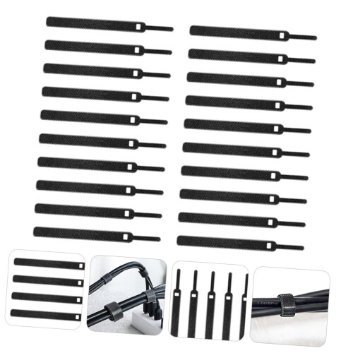 40pcs Reusable Hook and Loop Cable Ties for Wire Organization and Cord Management 1