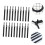 40pcs Reusable Hook and Loop Cable Ties for Wire Organization and Cord Management 3