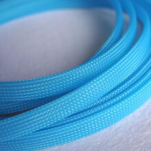 Density PET Expandable Braided Cable Sleeve 214mm UV Resistant Flame Retardant Split Wire Loom for Automotive and Home Use