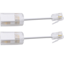 Telephone Cord Detangler 2 Pack, 360 Rotating AntiTangle Phone Cable Connector, White