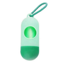 Portable Pet Waste Bags for Dogs and Cats, Leash-Attached Poop Pick Up Bags