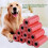 10 Rolls/150Pcs Durable Dog Waste Bags 33x22cm Red 2