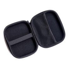 Hard Shell EVA Storage Case For Headphones And Cables Black, Portable Travel Case, Fits Electronics