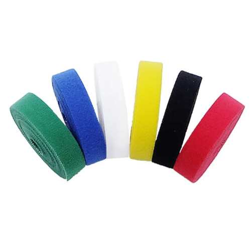 Reusable Cable Ties 1M Adhesive Hook and Loop Straps for Cord Management Durable Nylon Organizer 1