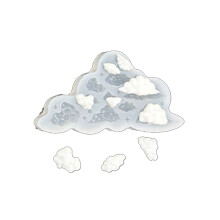 Moule créatif en silicone en forme de-nuages de trompette