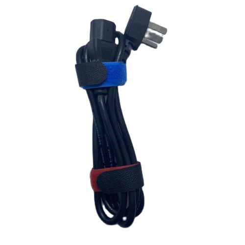 10Pcs 20x150mm Black Nylon Reusable Cable Ties Hook and Loop Wire Management Straps Adjustable Organizer 1