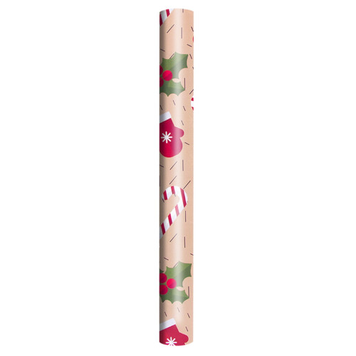 Tanuke julegavepapir 70x50cm julemandsdesign
