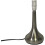 Set of 2 Chrome Teardrop Touch Lamps | Navy Silk Dimmable 2