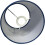 Set of 2 Chrome Teardrop Touch Lamps | Navy Silk Dimmable 3