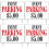 Indicator parcare evenimente 5$ 45x60 cm (pachet de 4) 1