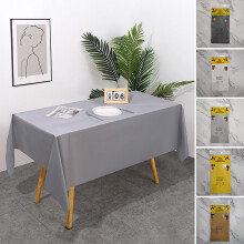 Black PE disposable tablecloth rectangular thick 1 pack