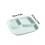 Assiettes plates compartimentées réutilisables de 25 cm (10 pouces) 3