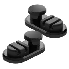 Cable Organizer Clips Set, Dual Desk and Car Cord Management Solution for Tidy Wires and Easy Access