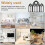 Black Arched Gothic Wall Mirror Set of 3 5